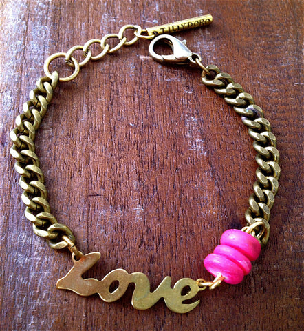 Neon Love bracelet