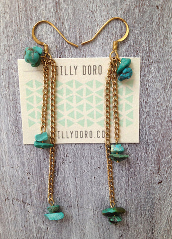 Turquoise Drop Earrings