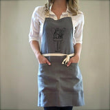 Kitchen Tools Apron, Grey/Black