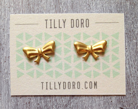 Bow Stud Earrings