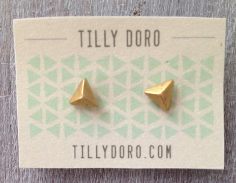 Pyramid Stud Earrings